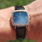 Genuine 18k Rolex Watch. 18k YG Rolex CELLINI 4084 Diamond Bezel.