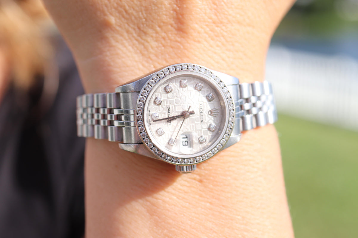 Genuine Rolex 79174 Watch. Rolex Oyster DateJust Computer Jubilee Diamond Dial.