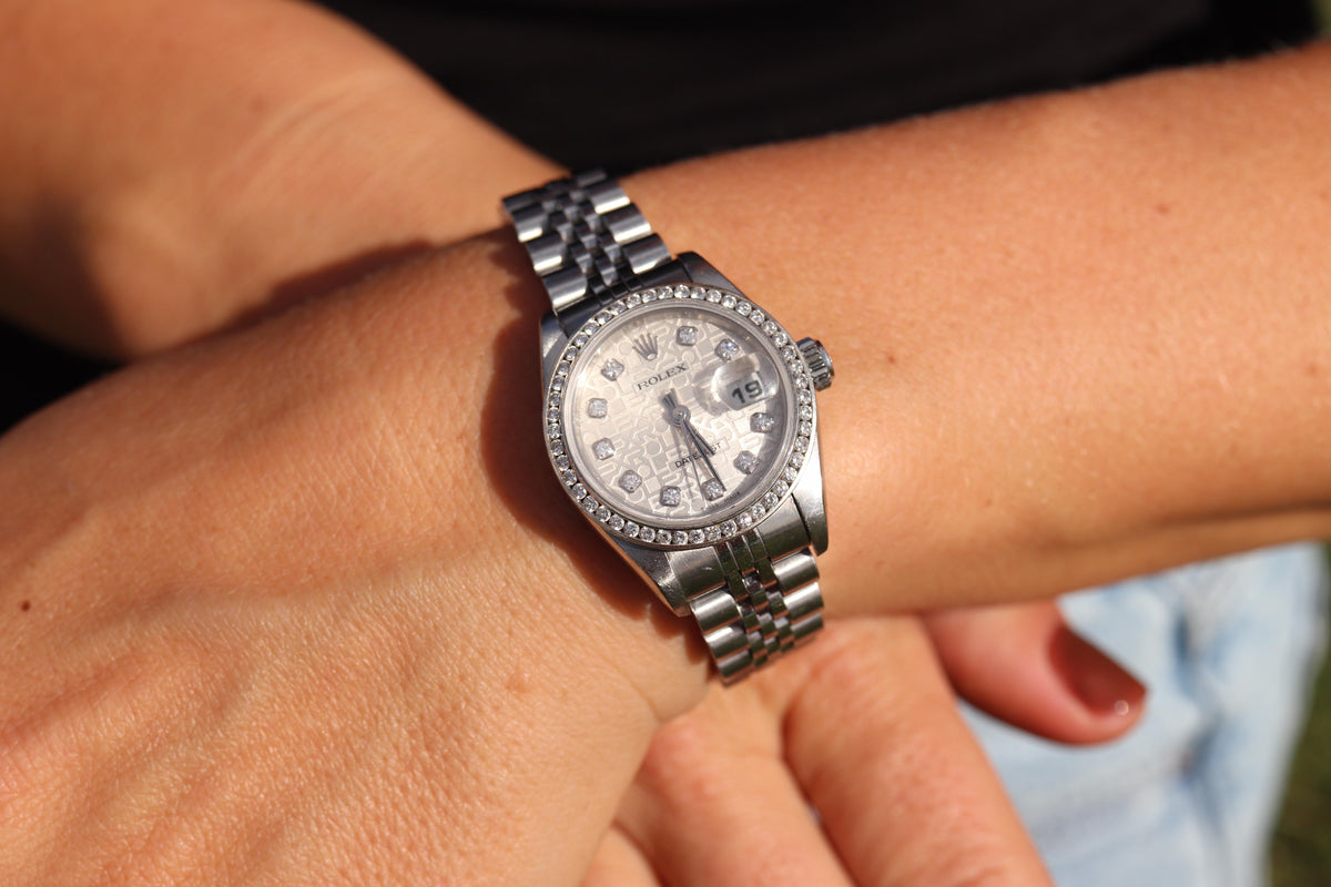 Genuine Rolex 79174 Watch. Rolex Oyster DateJust Computer Jubilee Diamond Dial.