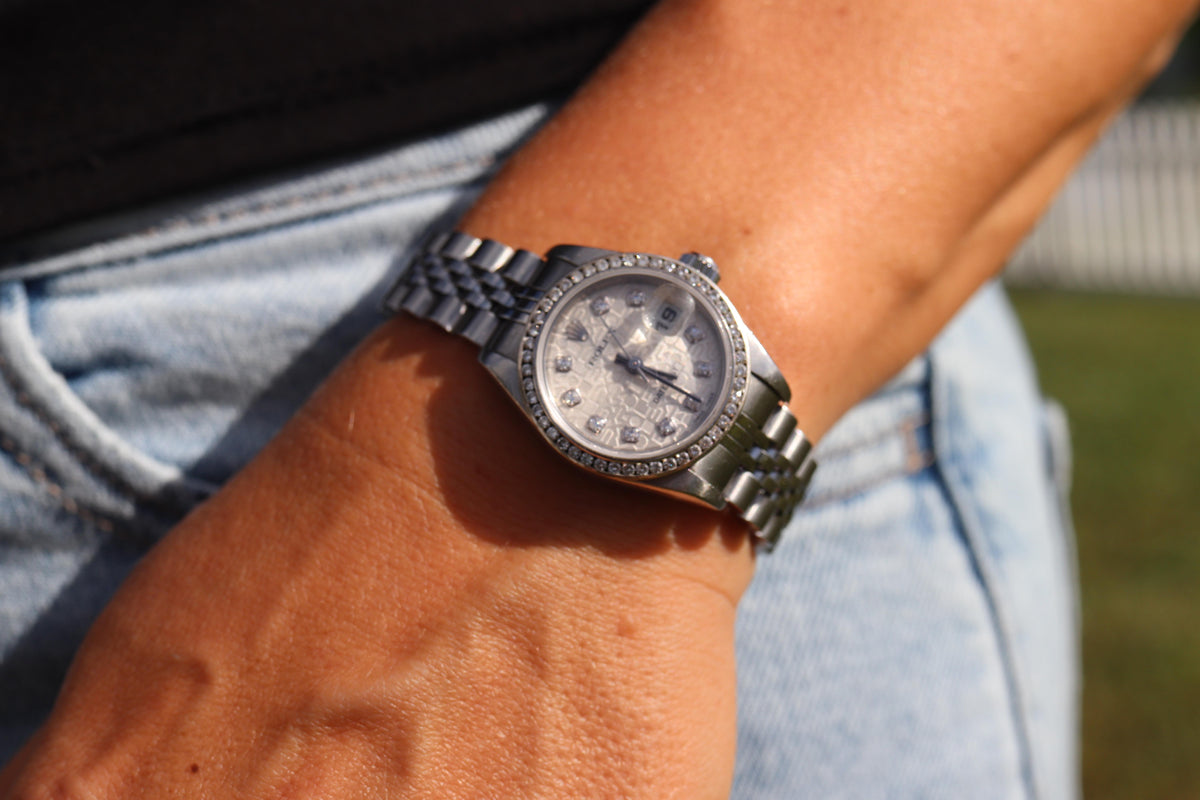Genuine Rolex 79174 Watch. Rolex Oyster DateJust Computer Jubilee Diamond Dial.