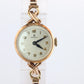 Vintage Rolex Womens Cocktail Watch. 9k Rose Gold Manual Windup.