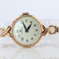 Vintage Rolex Womens Cocktail Watch. 9k Rose Gold Manual Windup.
