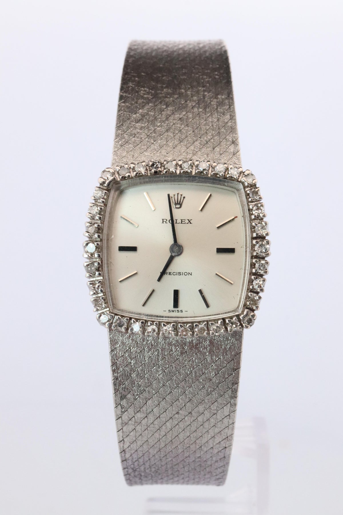 Genuine Rolex Watch. Diamond Bezel 1972 Ladies Manual ROLEX 2611 Precision
