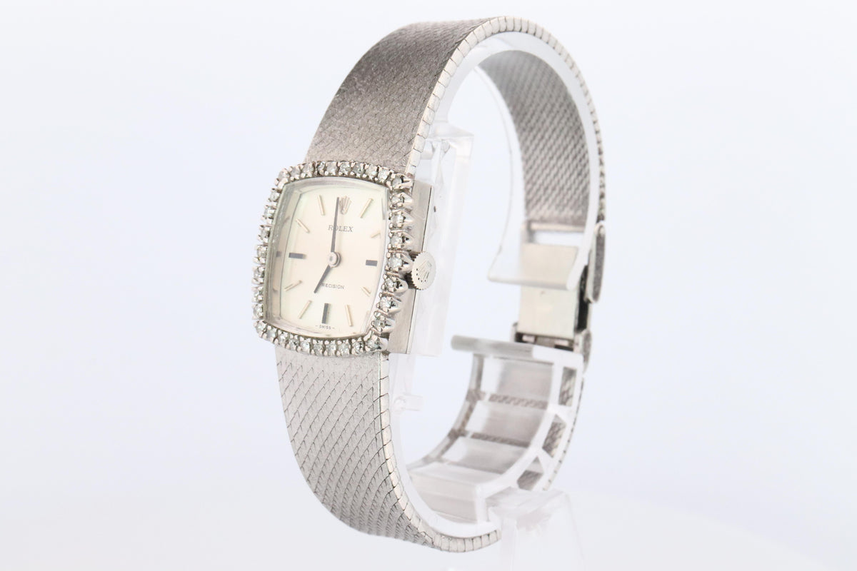 Genuine Rolex Watch. Diamond Bezel 1972 Ladies Manual ROLEX 2611 Precision