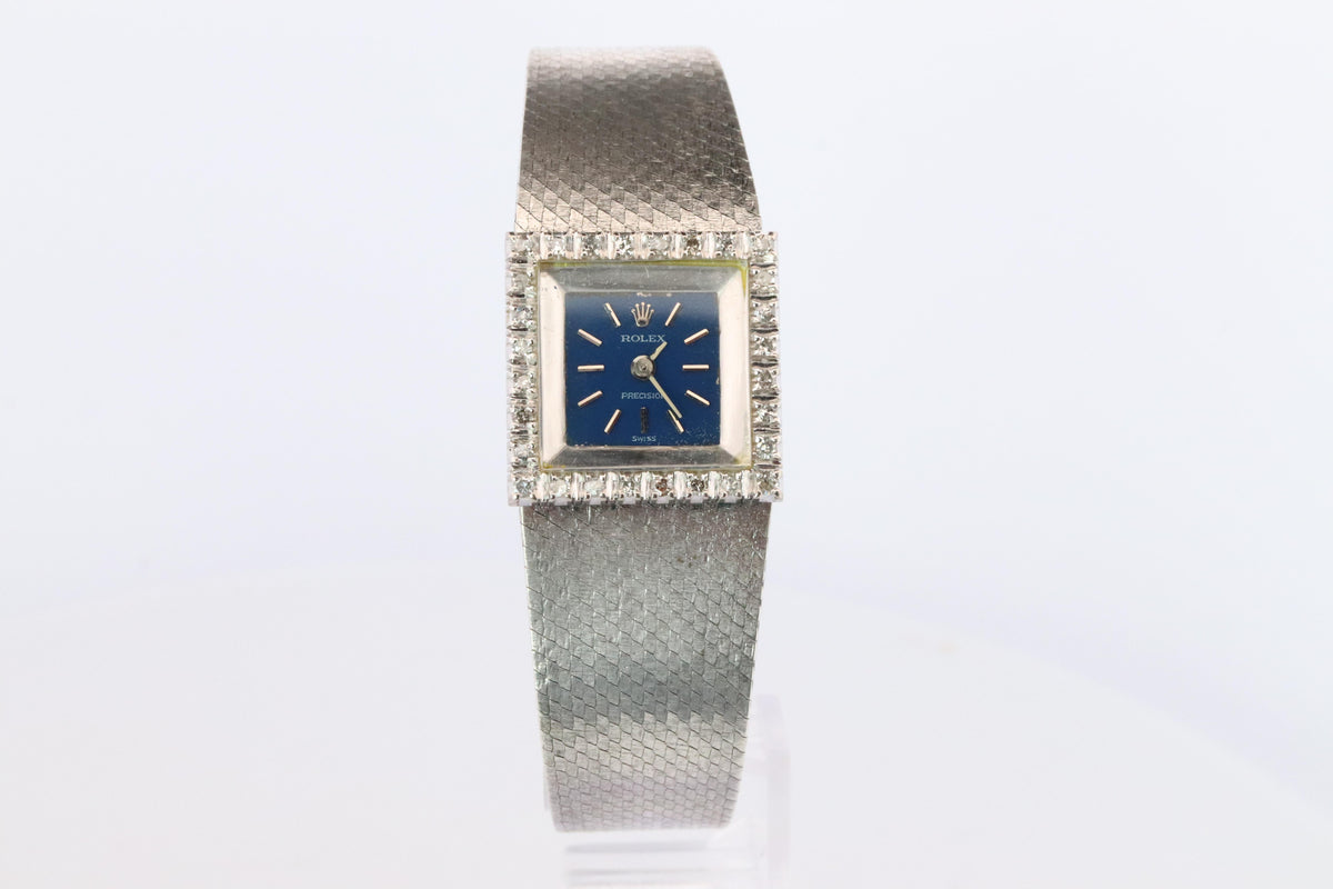 Genuine Rolex Watch. Ladies 18k Rolex 2189 Diamond Manual Watch.