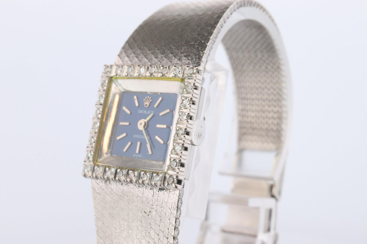 Genuine Rolex Watch. Ladies 18k Rolex 2189 Diamond Manual Watch.