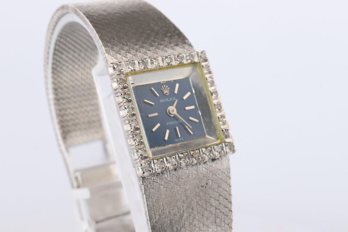 Genuine Rolex Watch. Ladies 18k Rolex 2189 Diamond Manual Watch.