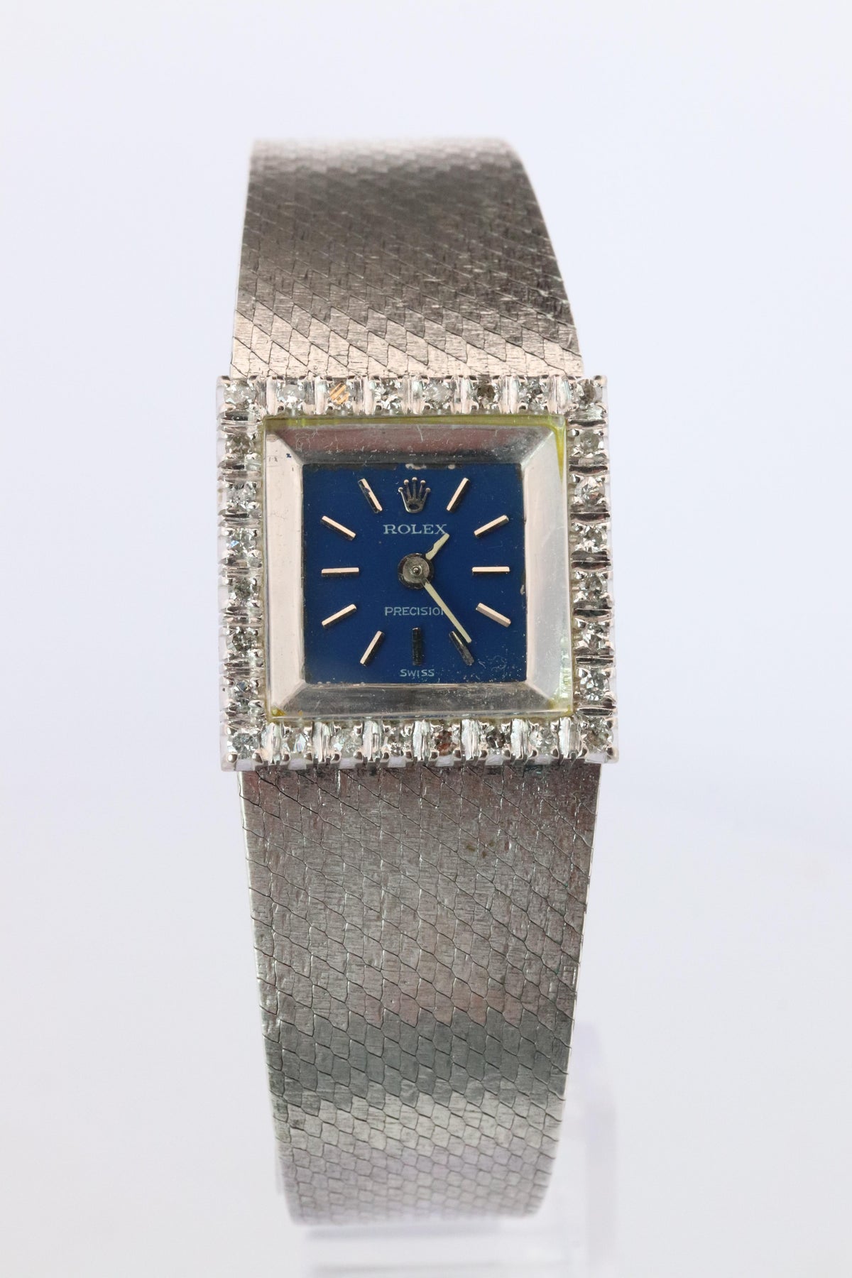 Genuine Rolex Watch. Ladies 18k Rolex 2189 Diamond Manual Watch.