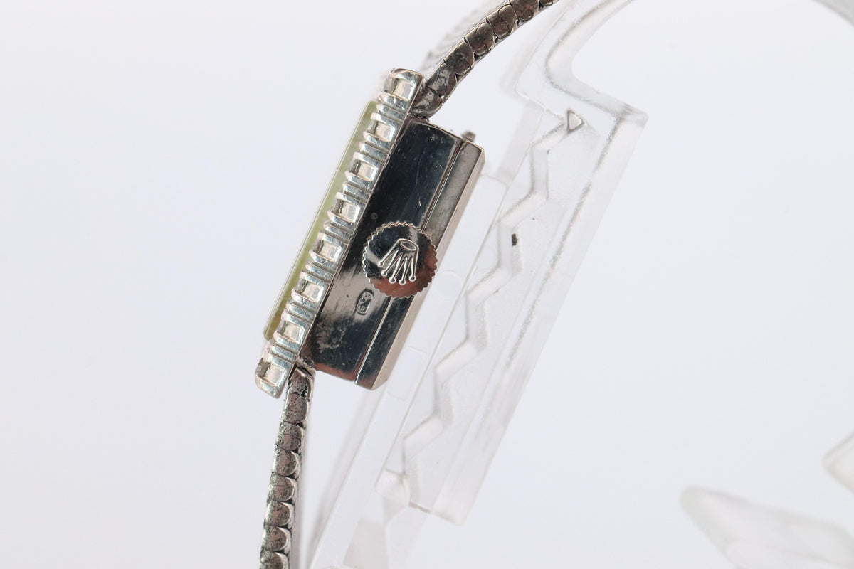 Genuine Rolex Watch. Ladies 18k Rolex 2189 Diamond Manual Watch.