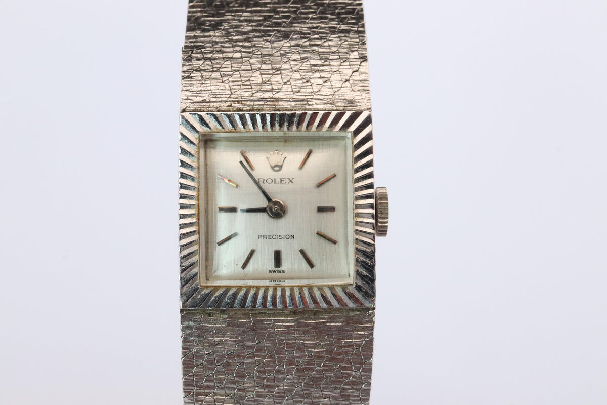 Genuine 18k Rolex Watch. ROLEX Precision 2157 Mechanical Windup. Ladies Rolex