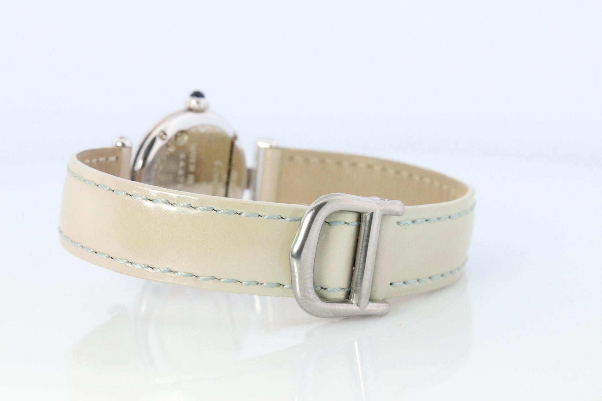 Genuine Cartier Watch. Must de Cartier Colisee Round Argent White Silver 2411