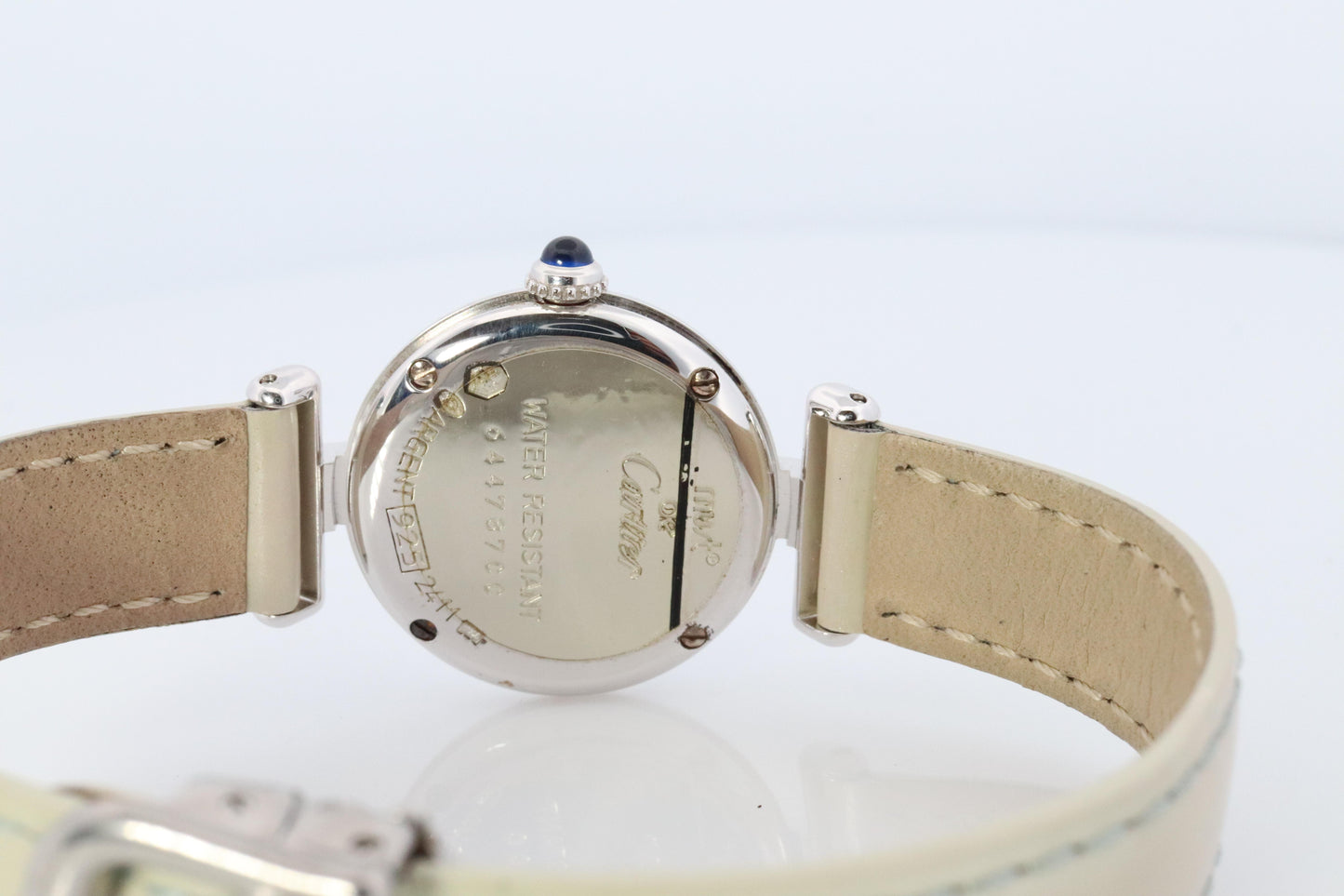 Genuine Cartier Watch. Must de Cartier Colisee Round Argent White Silver 2411