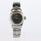 Genuine Rolex Watch. 14k SS Ladies ROLEX 6619 Black Dial Automatic Wristwatch.