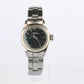 Genuine Rolex Watch. 14k SS Ladies ROLEX 6619 Black Dial Automatic Wristwatch.