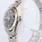 Genuine Rolex Watch. 14k SS Ladies ROLEX 6619 Black Dial Automatic Wristwatch.