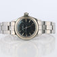 Genuine Rolex Watch. 14k SS Ladies ROLEX 6619 Black Dial Automatic Wristwatch.