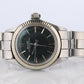 Genuine Rolex Watch. 14k SS Ladies ROLEX 6619 Black Dial Automatic Wristwatch.