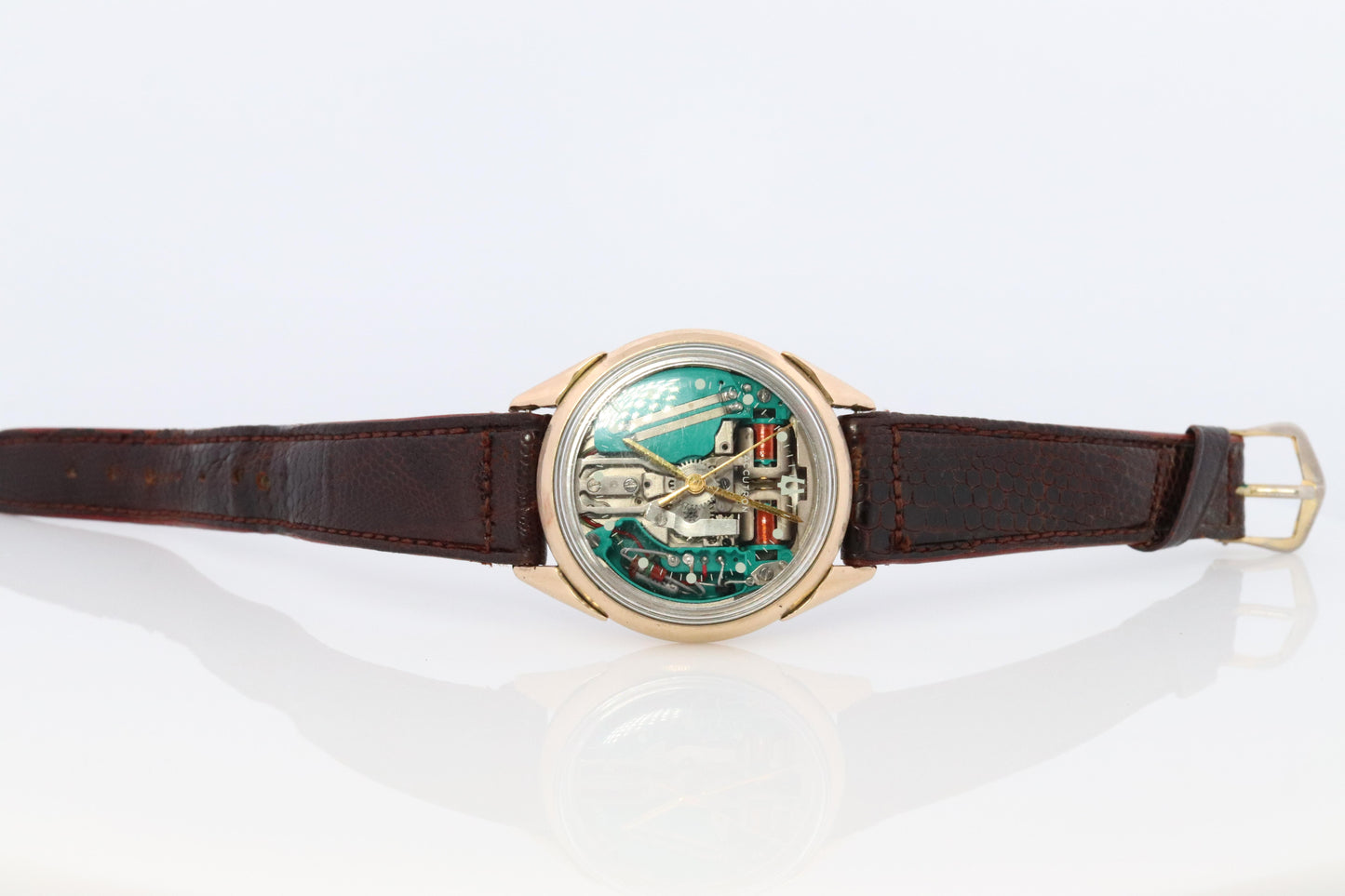 Vintage BULOVA Accutron watch. Spaceview Bulova Accutron Electric Transparent.