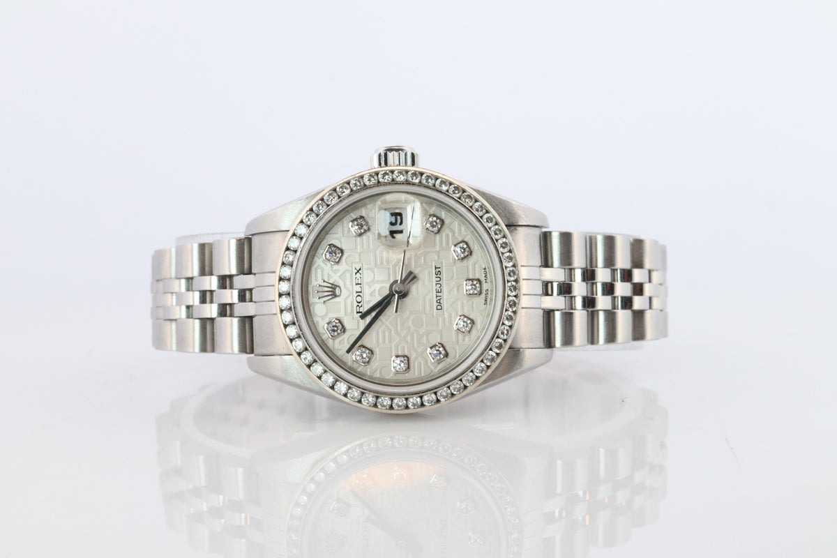 Genuine Rolex 79174 Watch. Rolex Oyster DateJust Computer Jubilee Diamond Dial.