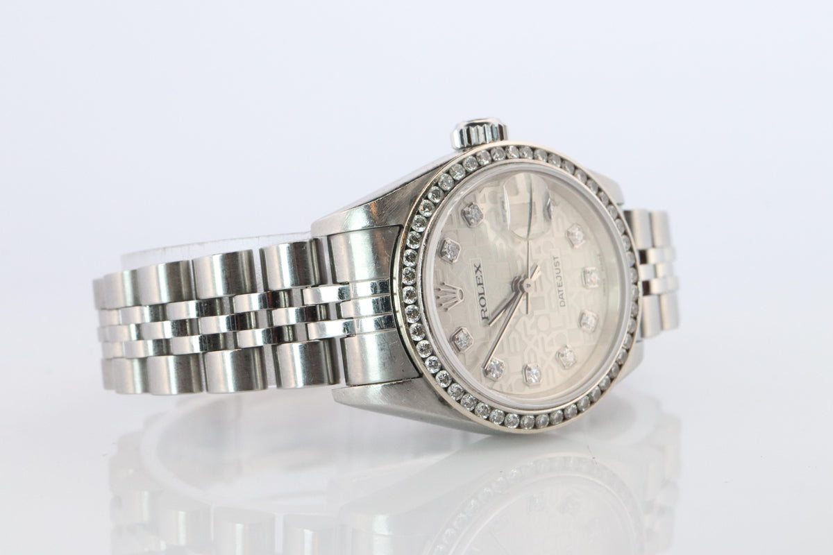 Genuine Rolex 79174 Watch. Rolex Oyster DateJust Computer Jubilee Diamond Dial.