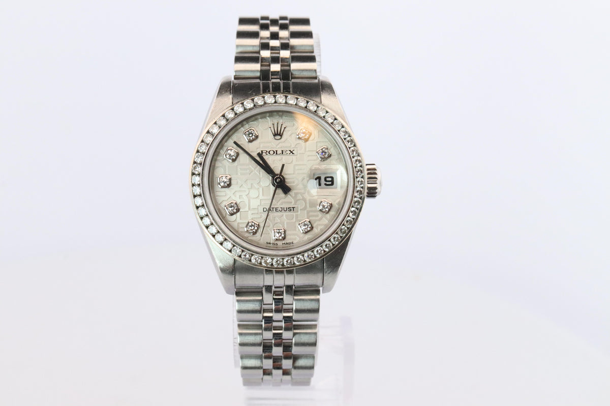Genuine Rolex 79174 Watch. Rolex Oyster DateJust Computer Jubilee Diamond Dial.