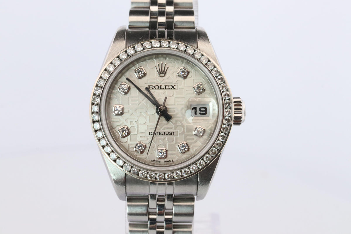 Genuine Rolex 79174 Watch. Rolex Oyster DateJust Computer Jubilee Diamond Dial.