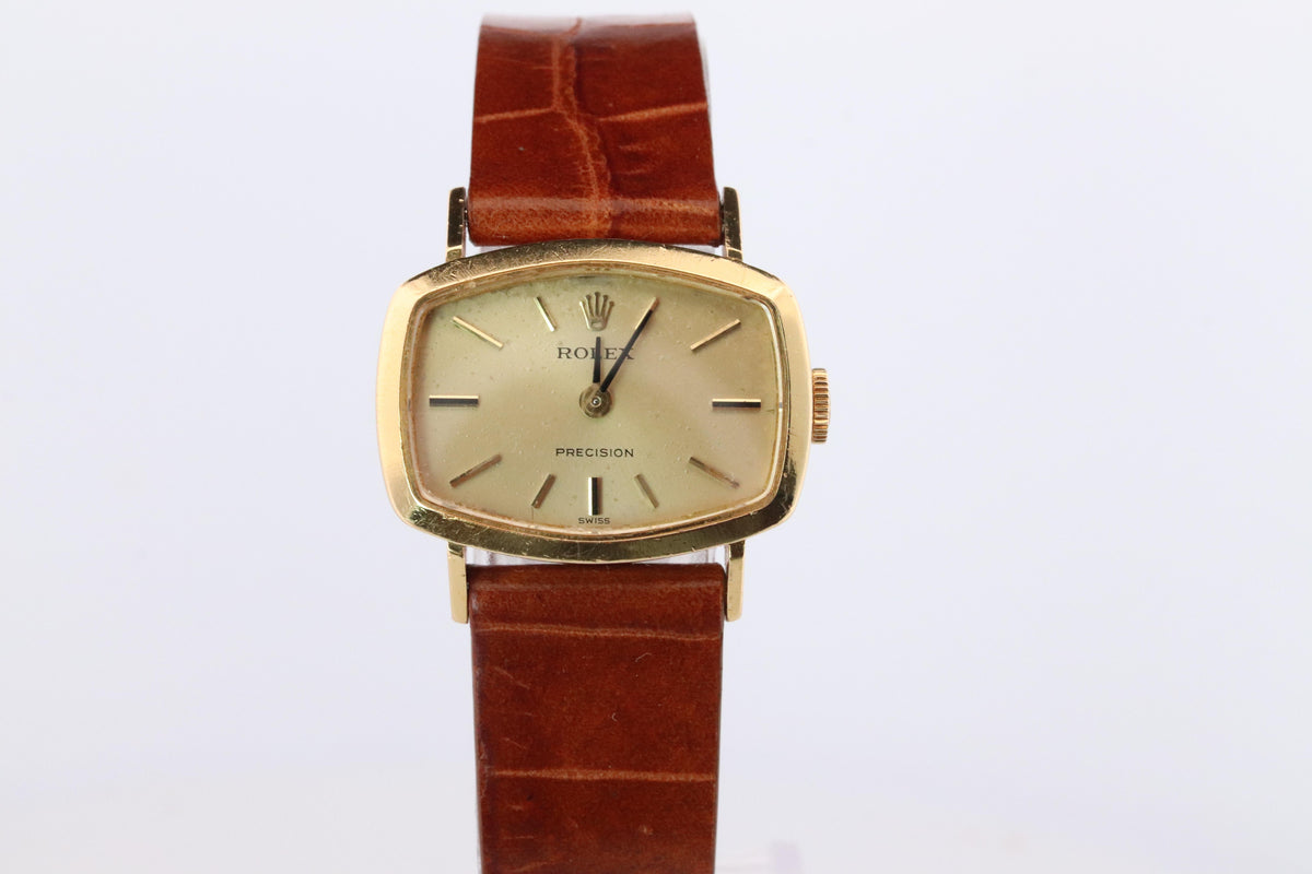 Genuine Rolex Watch. 18k YG Ladies Rolex 2467 Mechanical Windup Watch.