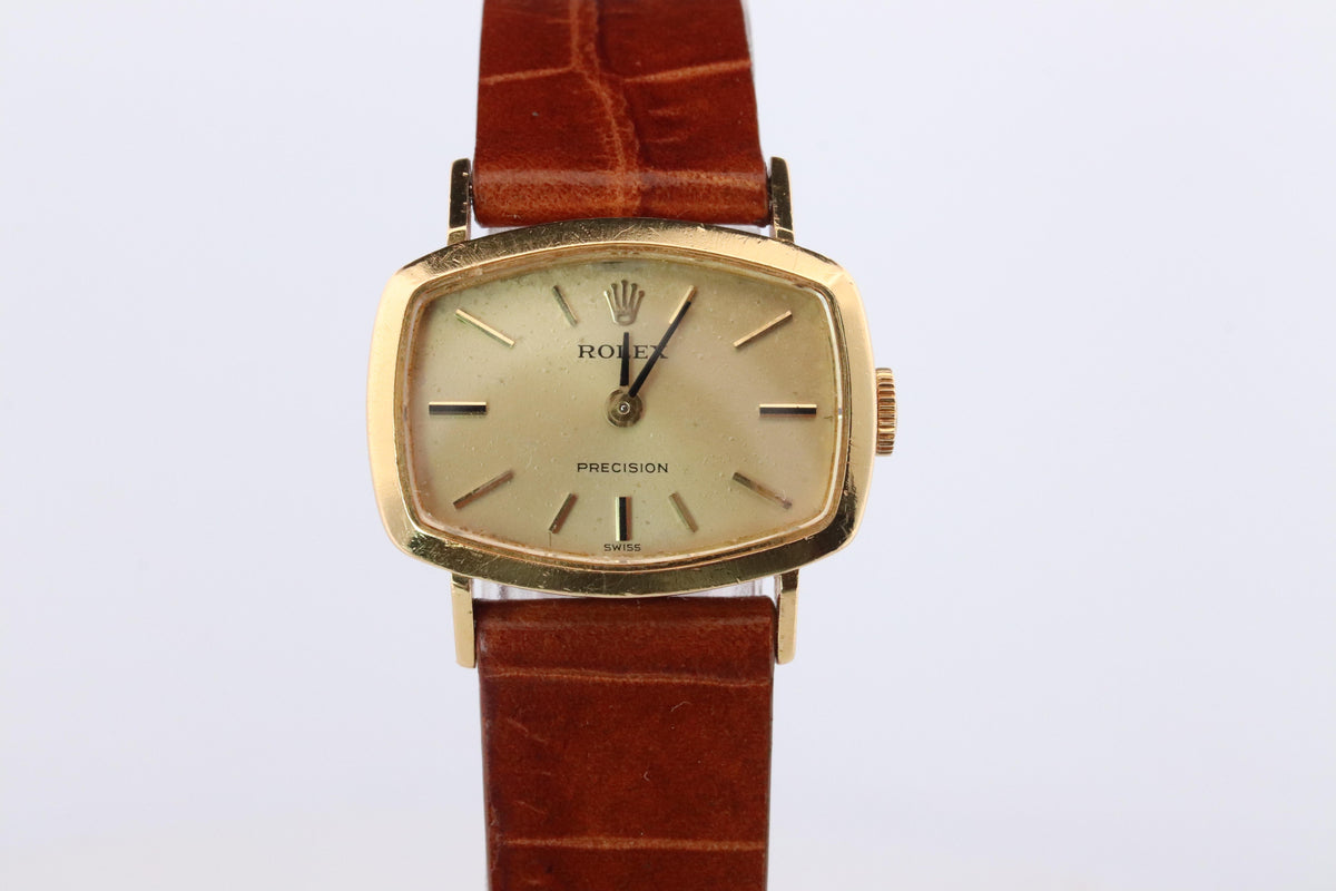 Genuine Rolex Watch. 18k YG Ladies Rolex 2467 Mechanical Windup Watch.