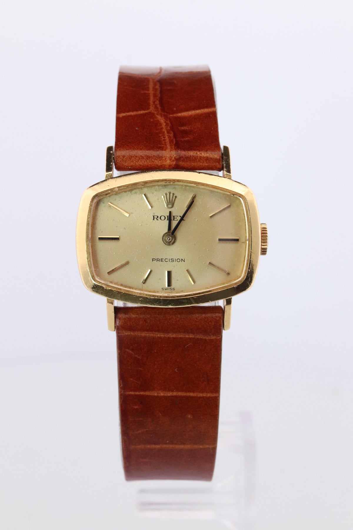 Genuine Rolex Watch. 18k YG Ladies Rolex 2467 Mechanical Windup Watch.