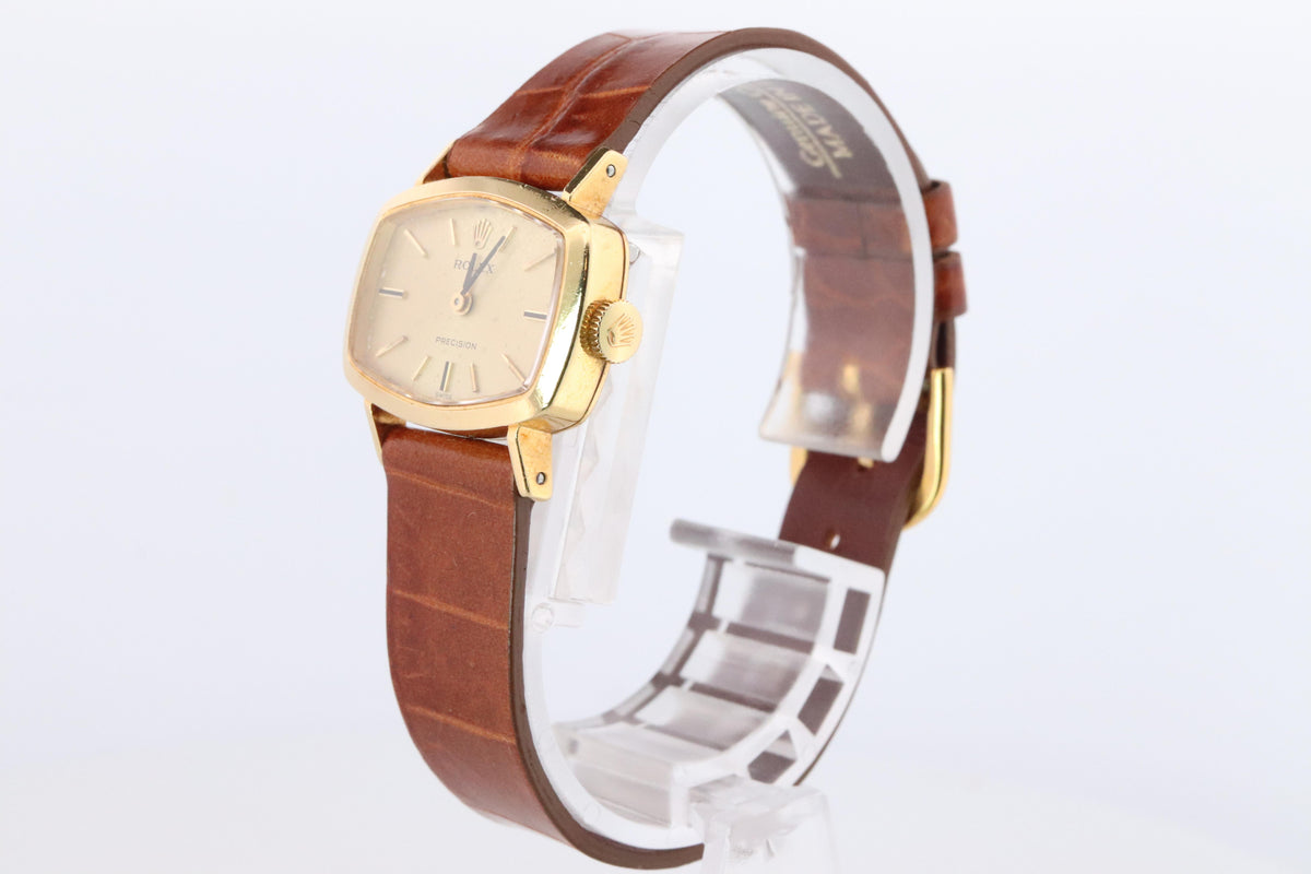 Genuine Rolex Watch. 18k YG Ladies Rolex 2467 Mechanical Windup Watch.