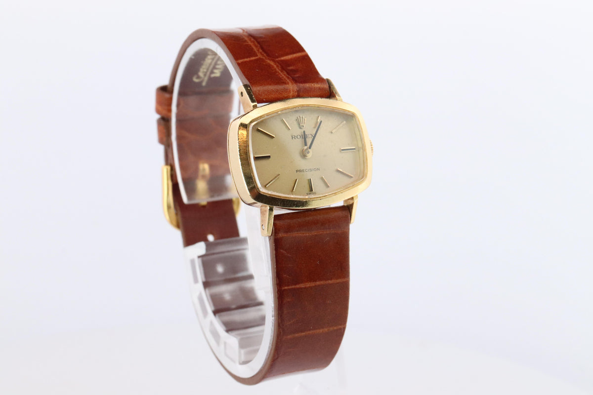 Genuine Rolex Watch. 18k YG Ladies Rolex 2467 Mechanical Windup Watch.