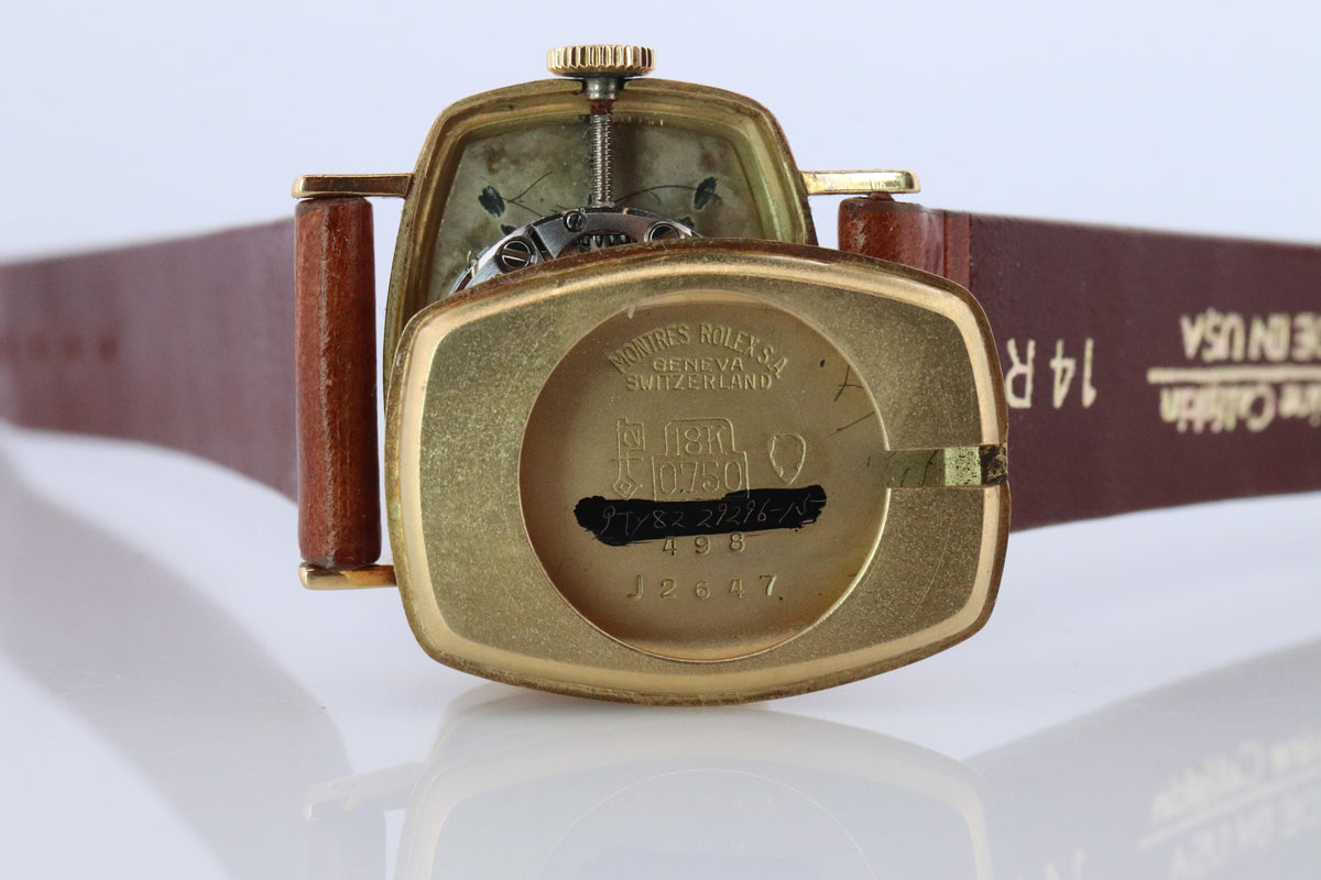 Genuine Rolex Watch. 18k YG Ladies Rolex 2467 Mechanical Windup Watch.
