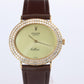 Genuine 18k Rolex Watch. 18k YG Rolex CELLINI 4083 Diamond Bezel.