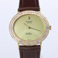 Genuine 18k Rolex Watch. 18k YG Rolex CELLINI 4083 Diamond Bezel.