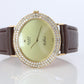 Genuine 18k Rolex Watch. 18k YG Rolex CELLINI 4083 Diamond Bezel.