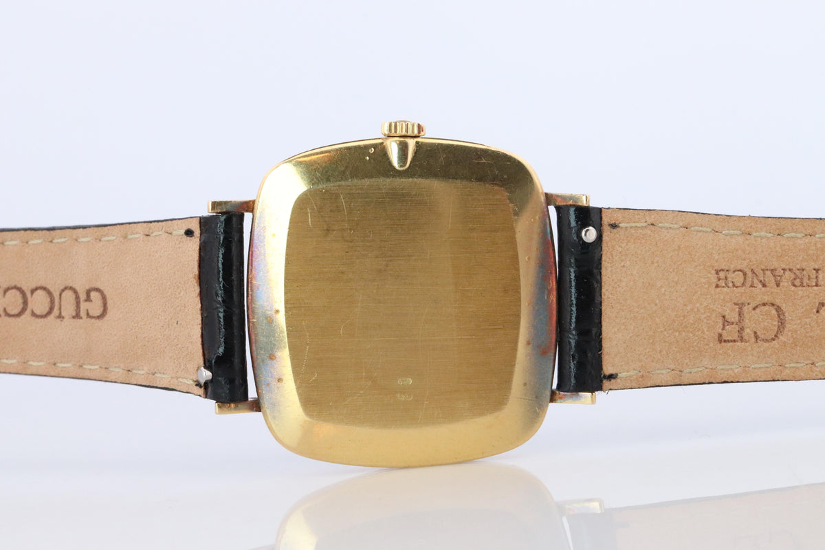 Genuine 18k Rolex Watch. 18k YG Rolex CELLINI 4084 Diamond Bezel.