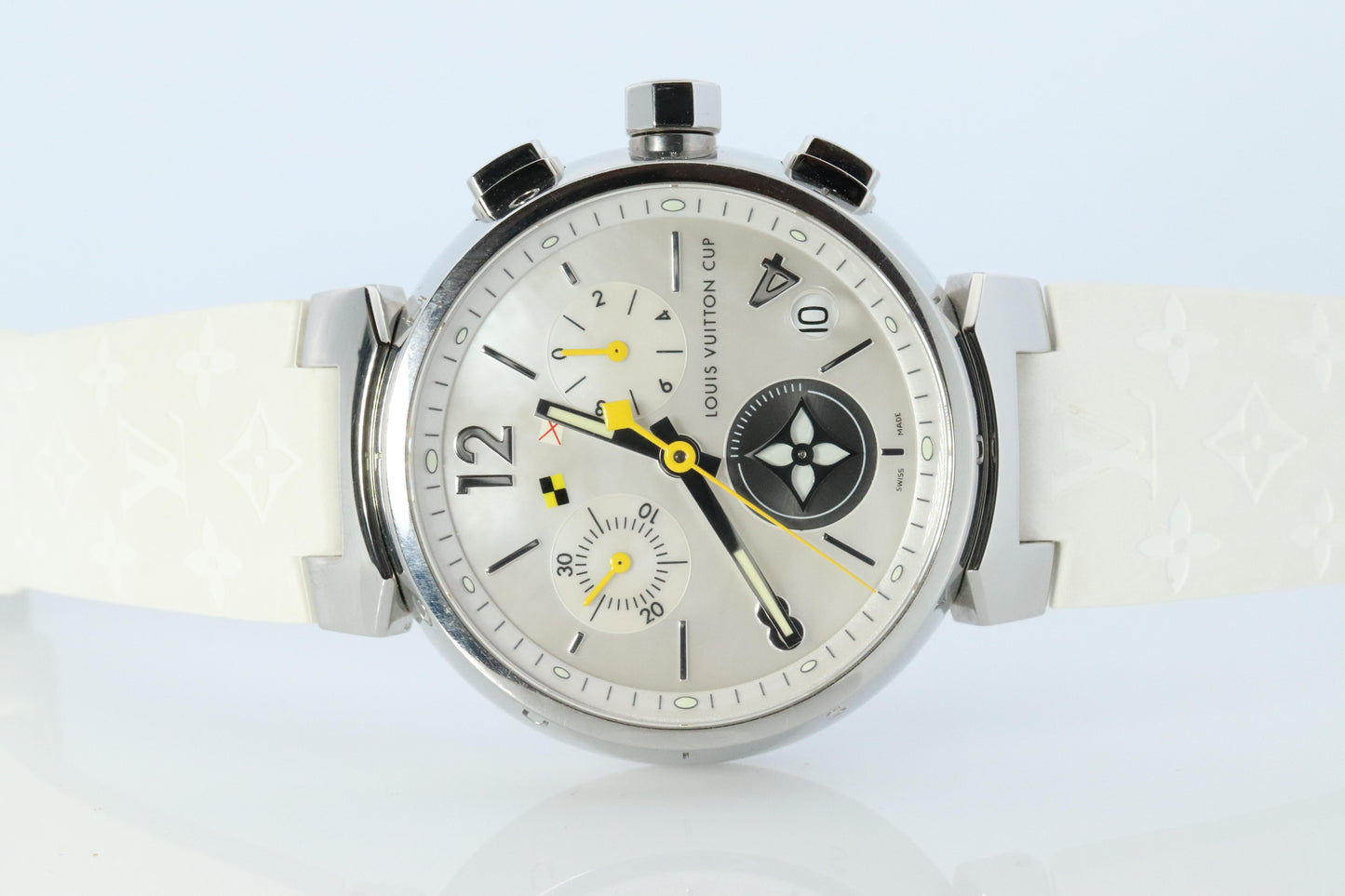 Louis Vuitton Watch. LV Tambour Cup Q11BA Chronograph Quartz