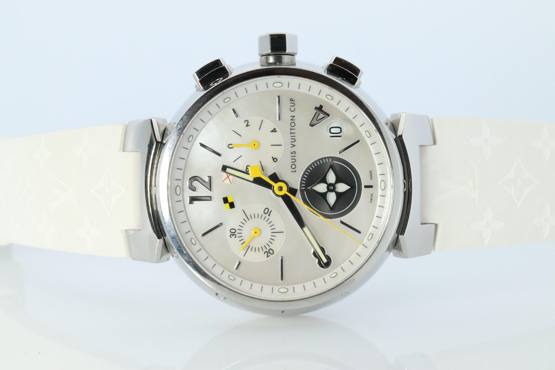 Louis Vuitton Watch. LV Tambour Cup Q11BA Chronograph Quartz