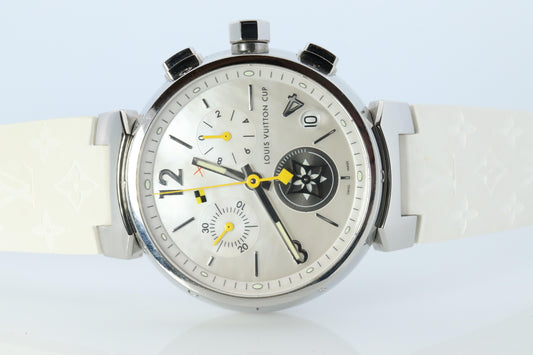 Louis Vuitton Watch. LV Tambour Cup Q11BA Chronograph Quartz