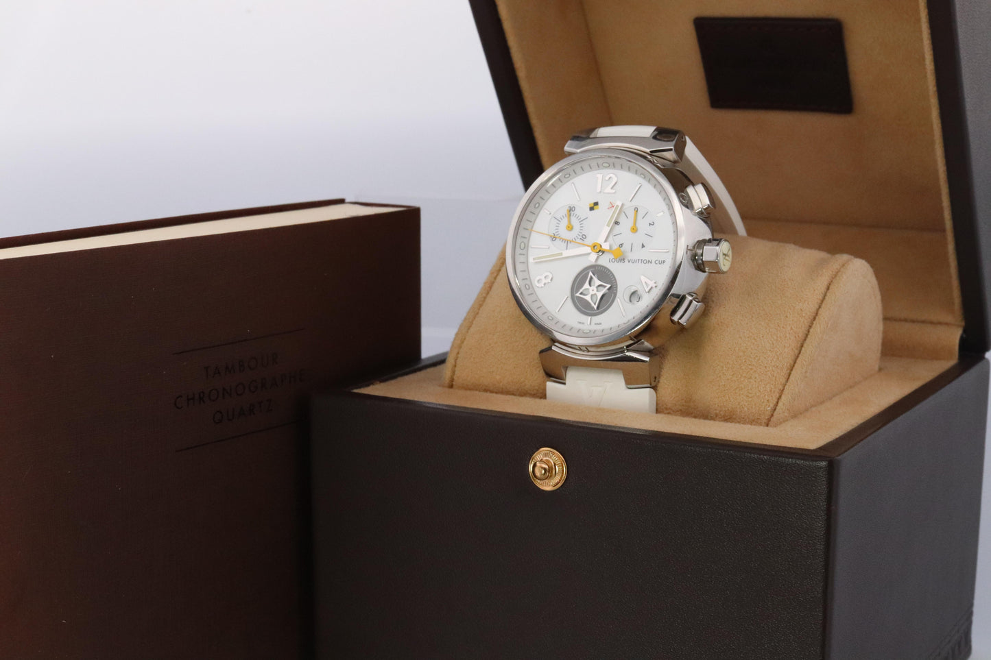 Louis Vuitton Watch. LV Tambour Cup Q11BA Chronograph Quartz