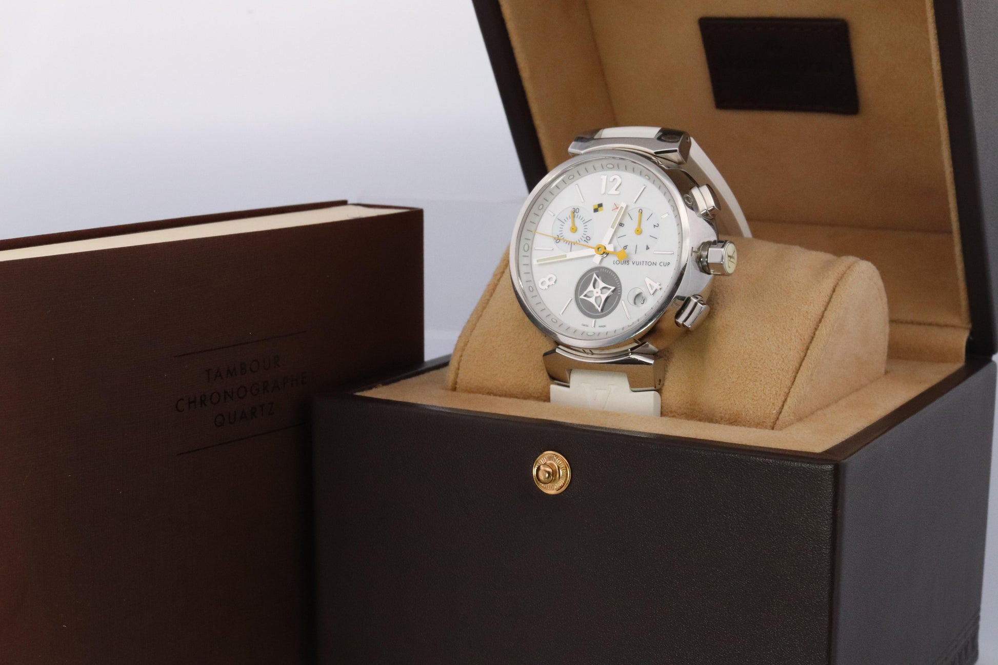 Louis Vuitton Watch. LV Tambour Cup Q11BA Chronograph Quartz
