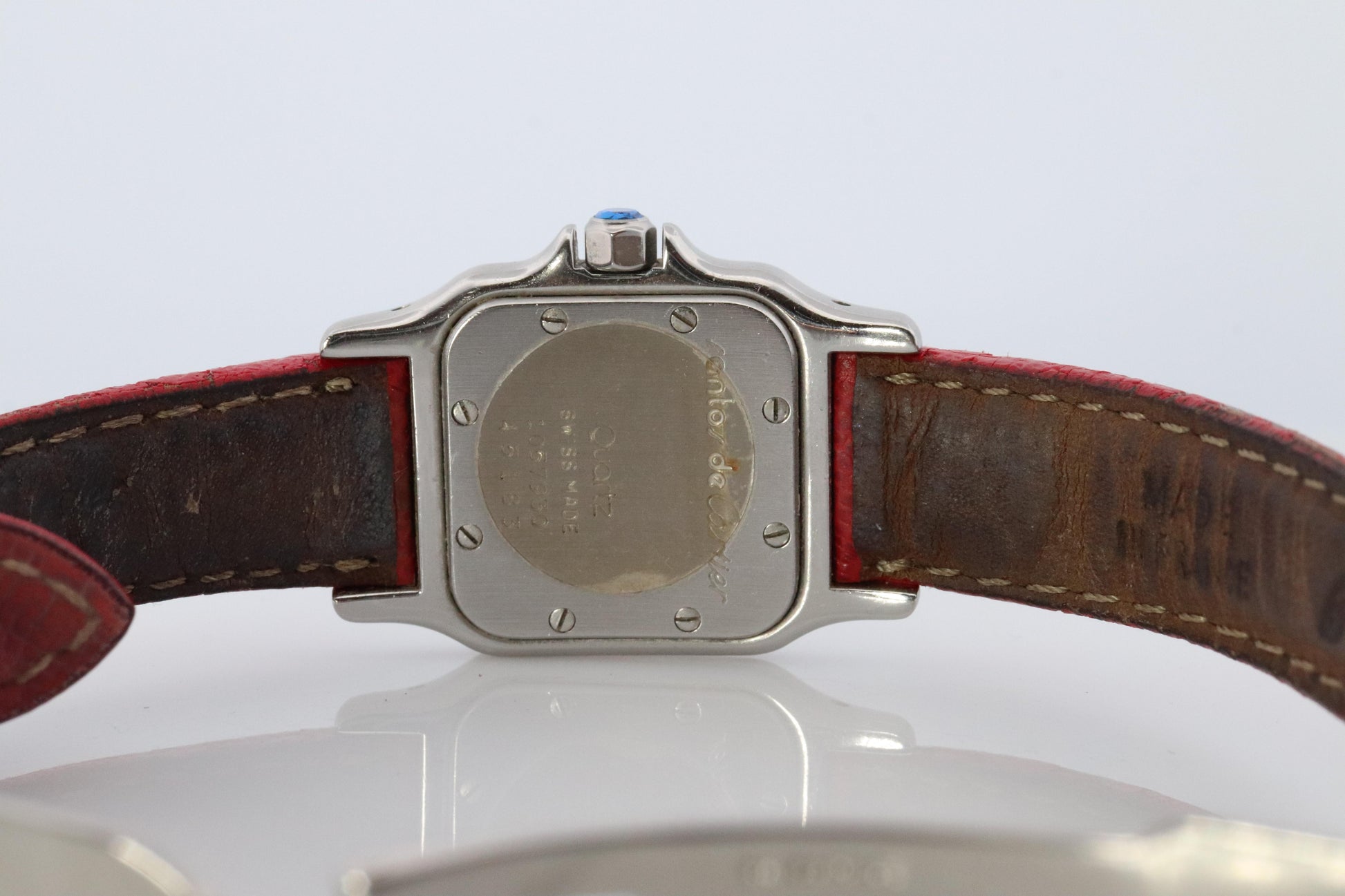 Vintage Cartier Santos Watch. Santos de Cartier 1057930 Sterling and 18k YG