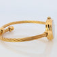 Vintage GUCCI Quartz 2700.2.L  Watch. Gucci Ladies Bangle Gold Tone Wristwatch