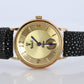 14k Vicence Wristwatch. Vicence Ladies Yellow Gold Watch.