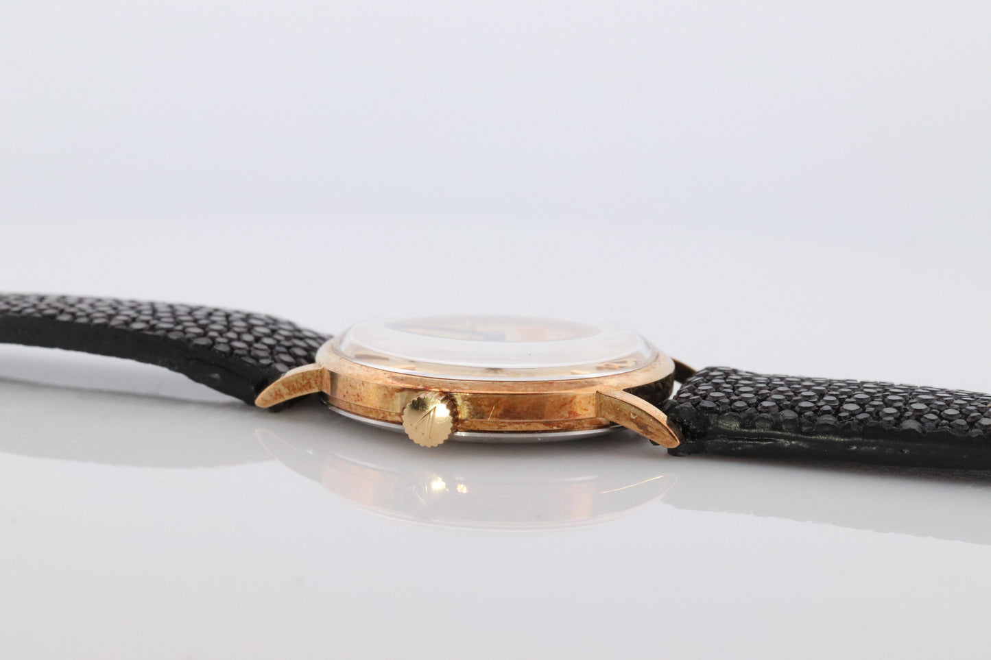 14k Vicence Wristwatch. Vicence Ladies Yellow Gold Watch.