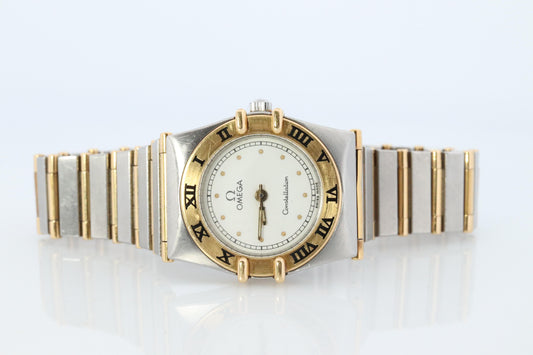 Omega Watch. Ladies Omega 795.1080 or 6104/465 Constellation 18k YG and SS.