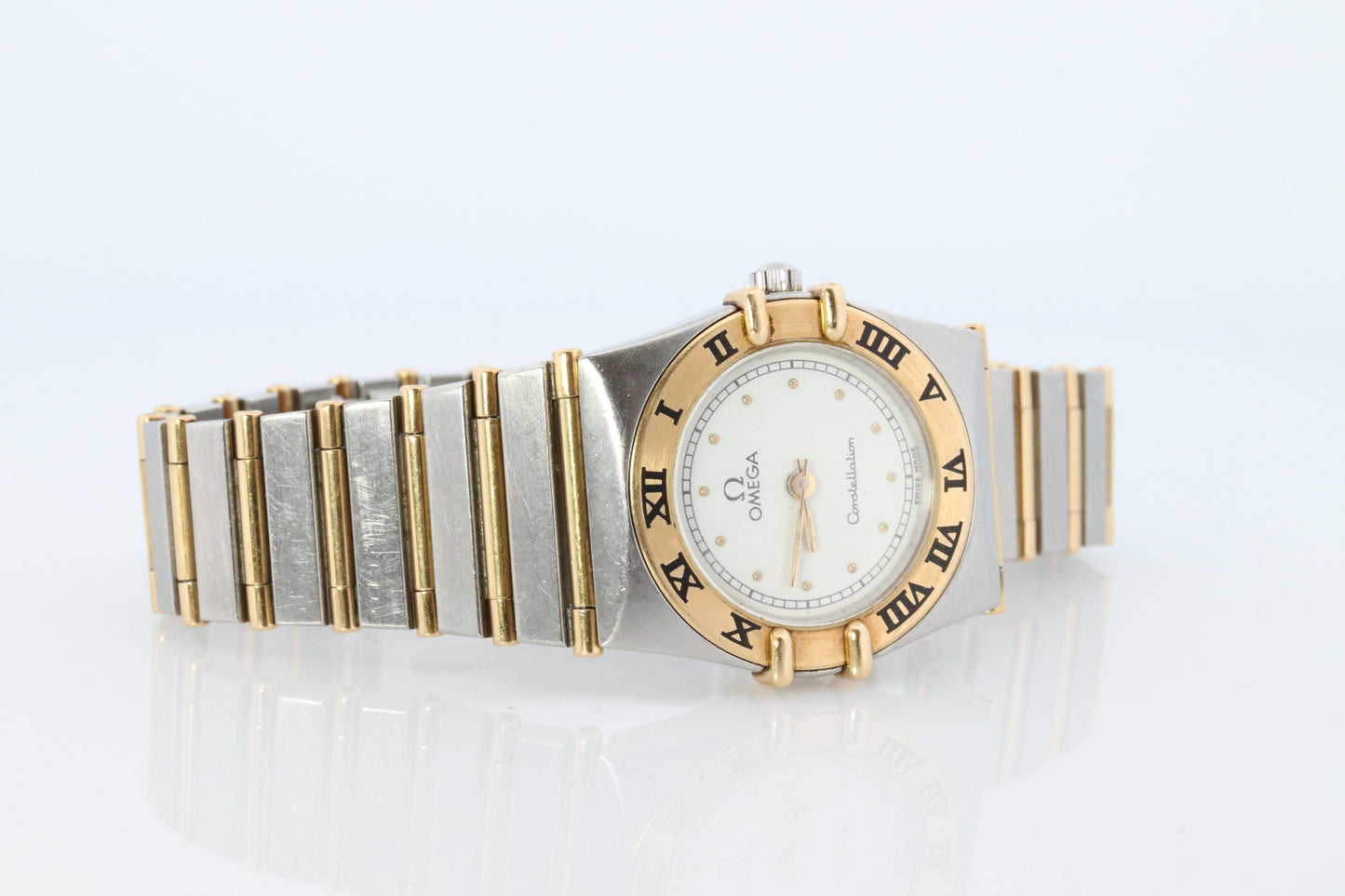 Omega Watch. Ladies Omega 795.1080 or 6104/465 Constellation 18k YG and SS.