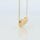 Tiffany & Co. 18k Gold Chain and Bean Pendant Necklace. 750 Yellow Gold Tiffany