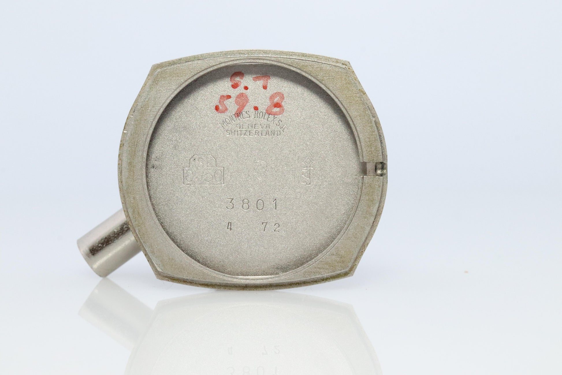 Genuine 18k Rolex Watch. ROLEX Cellini 3801 Diamond Bezel Mechanical Windup.