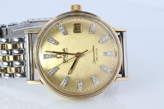 OMEGA Seamaster Diamond DeVille 14k Gold Omega Automatic SEAMASTER DEVILLE